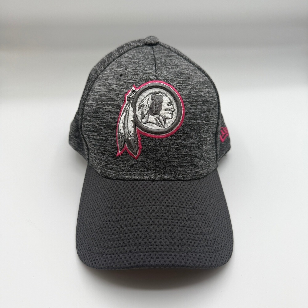 Washington Redskins New Era Hat Adult M/L Gray Breast Cancer Awareness Cap